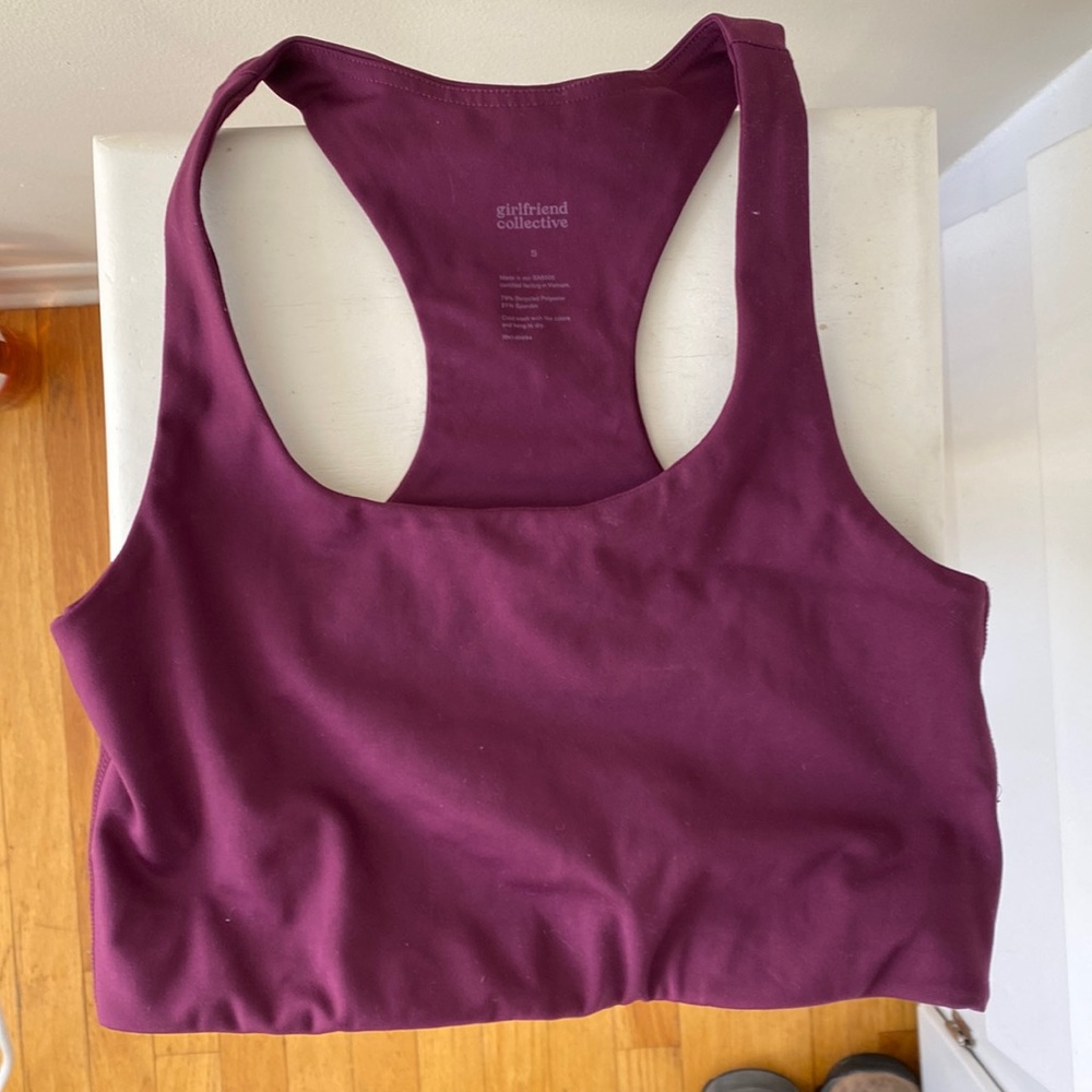 Girlfriend Collective Paloma sports bra purple size S